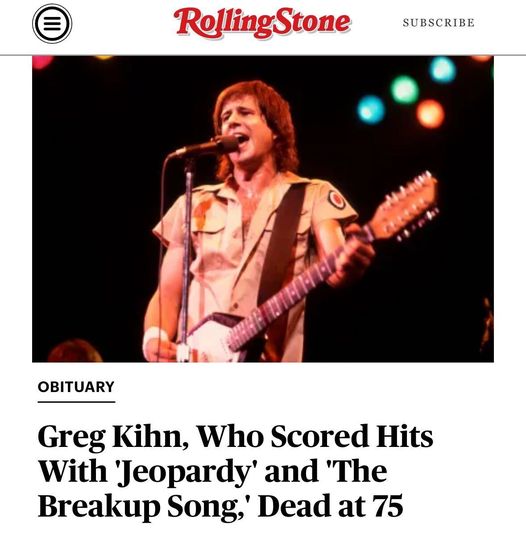 Greg Kihn Baltimore, MD Death And Obituary: Greg Kihn, Legendary Musician and Radio Personality, Passes Away at 75